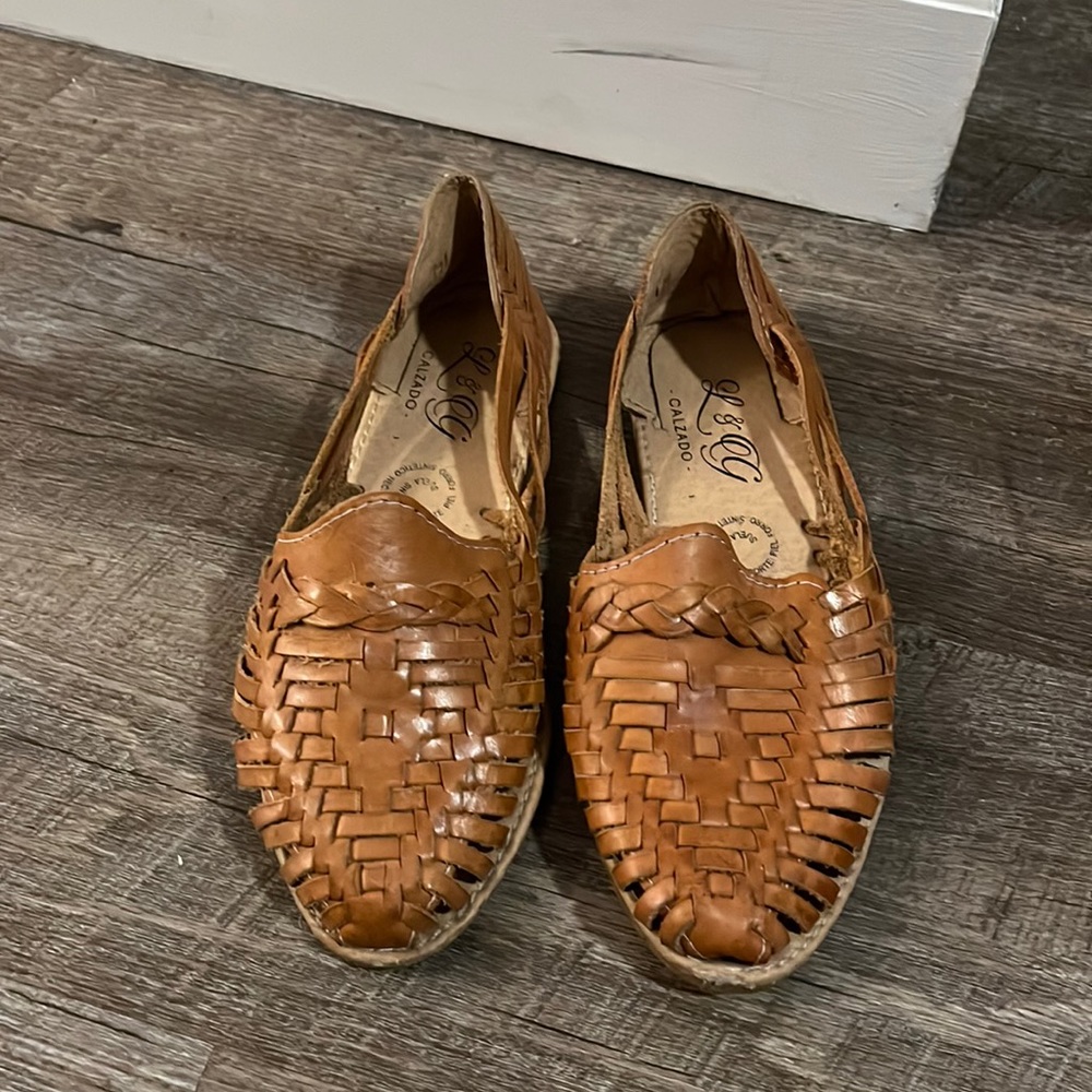 Brown Leather Sandals - From Mexico